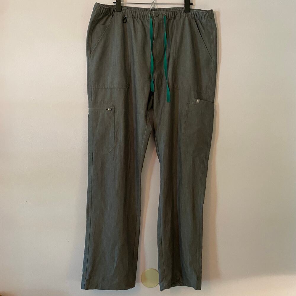 FIGS Graphite Gray Cairo Cargo Scrub Pants Uniform Nurse Doctor Men's size XXL